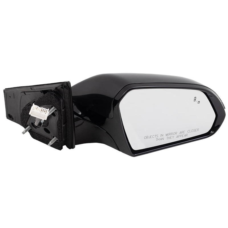 Brock Replacement Passenger Power Gloss Mirror Heated with Signal Blind Spot Detection Compatible with 2018 2019 Sonata