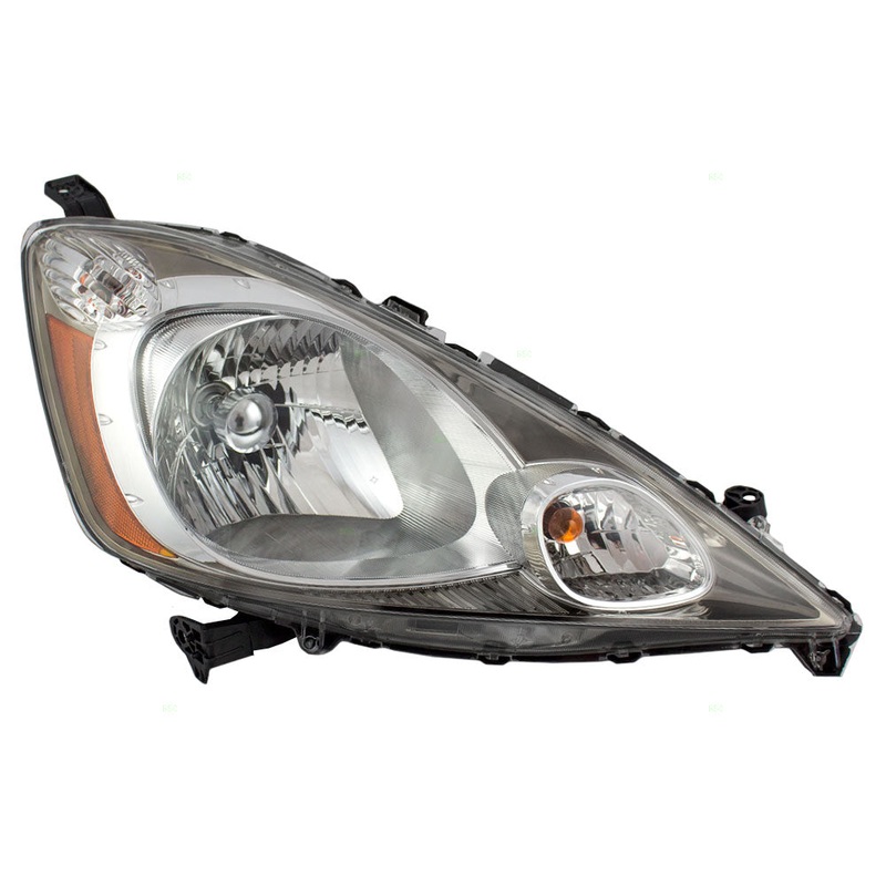 Brock Replacement Passengers Headlight Headlamp with Chrome Bezel Compatible with 2009-2011 Fit Sport 33100TK6A11