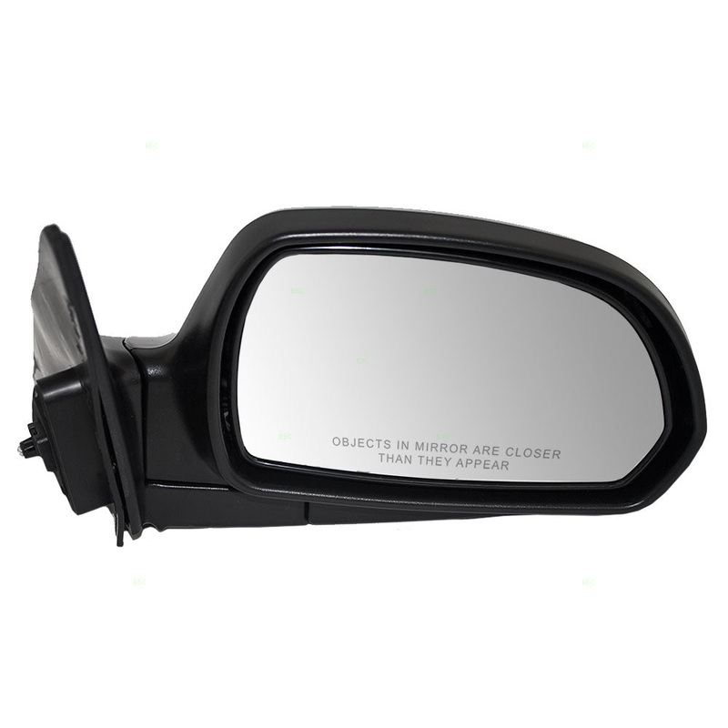 Brock Replacement Passengers Power Side View Mirror Heated Ready-to-Paint Compatible with 2001-2006 Elantra 87620-2D520