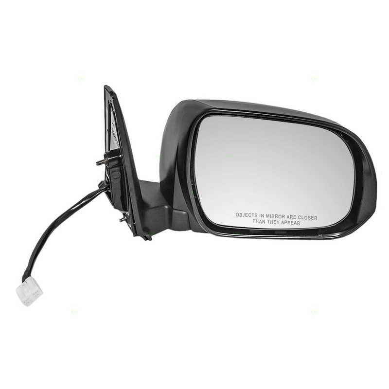 Brock Replacement Passengers Power Side View Mirror Heated Signal Puddle Lamp Compatible with 2010-2013 4Runner SUV 87910-35A61