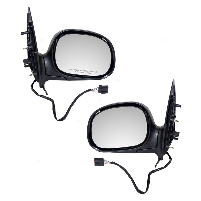 Driver and Passenger Power Side View Mirrors Heated Replacement for 1997-2002 Expedition F85Z17683HAB F85Z17682HAC