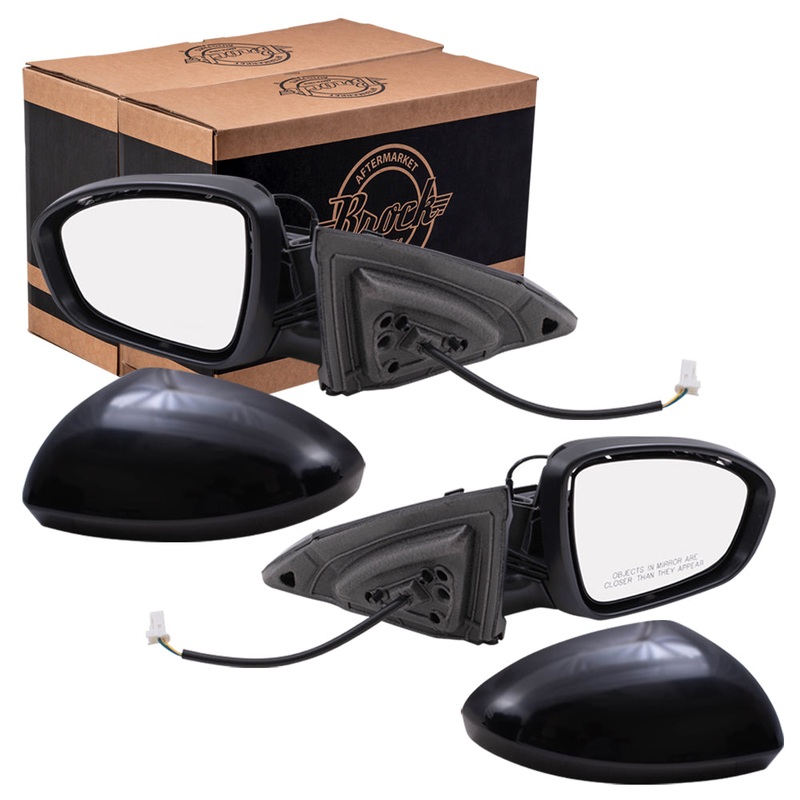 Replacement Set Driver and Passenger Power Side Door Mirrors Compatible with 2019 Altima 96302-6CA0A 96301-6CA0A