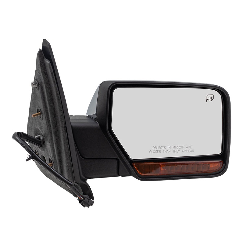 BROCK Power Folding Side Mirror Replacement for 2007-2008 Ford Expedition Passengers Heated Chrome Cap Signal Memory Puddle Lamp 8L7Z17682AA 8L7Z 17682 AA