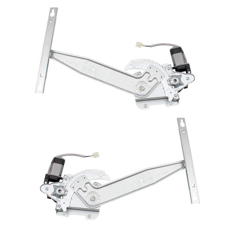 Brock Replacement Pair Set Rear Power Window Lift Regulators w/Motors Assemblies Compatible with 04-09 Aspen Durango 55362209AC 55362208AC