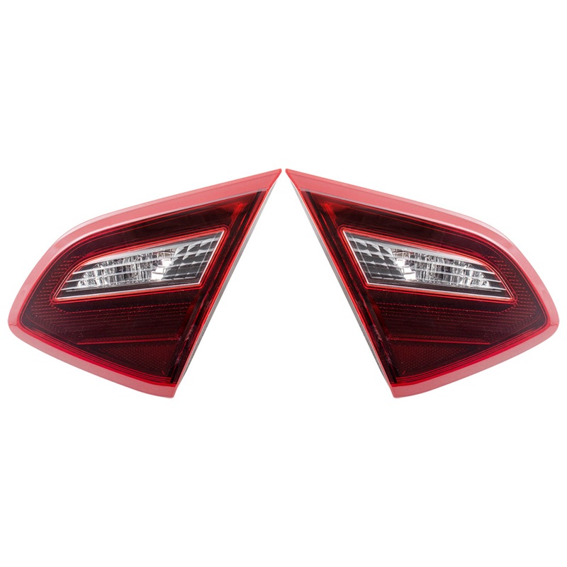 Brock Replacement Pair Set Tail Lights Lid Mounted Back Up Lamps w/ Smoke Lens Compatible with 2017-2018 Altima 26545-9HS1A 26540-9HS1A NI2802112 NI2803112