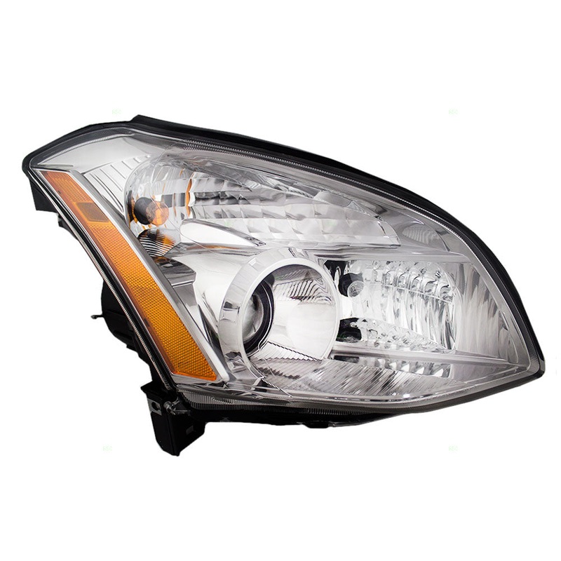 Brock Replacement Passengers Halogen Headlight Headlamp Compatible with 07-08 Maxima 26010ZK30B