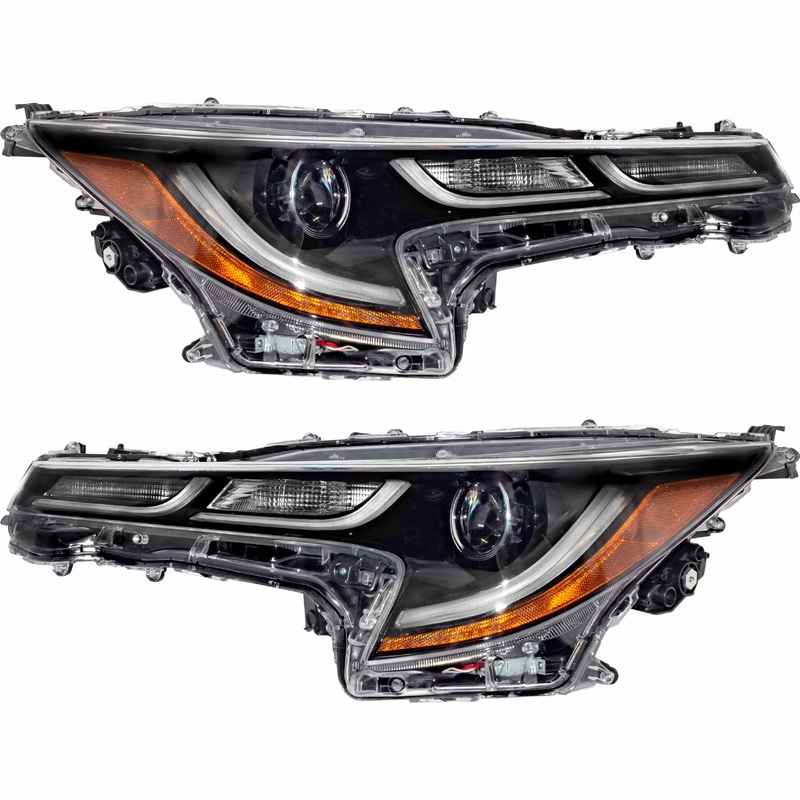 LED Combination Headlight Assembly Set Driver Side Left Passenger Side Right For 2020-2022 Toyota Corolla North American Built SE/XLE/XSE Without Apex/Nightshade