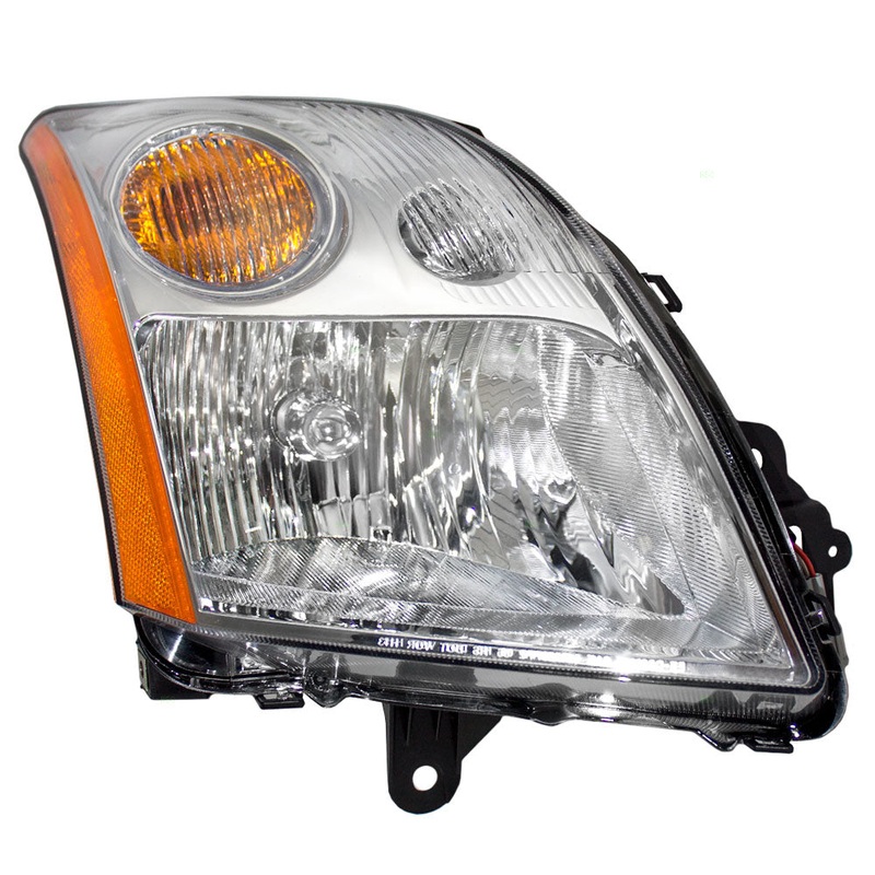 Passengers Headlight Assembly for 07-09 Nissan Sentra – Chrome Trim