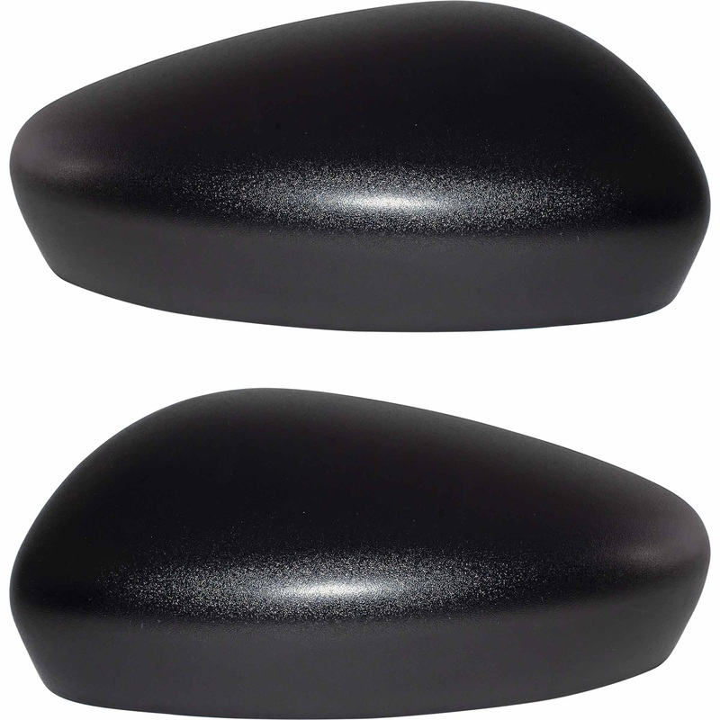 Door Mirror Cover Without Turn Signal Light Opening Textured Black Set Driver Side Left Passenger Side Right For 2020-2025 Ford Escape 2020-2025 Ford Escape Hybrid 2020-2025 Ford Escape Plug-In Hybrid