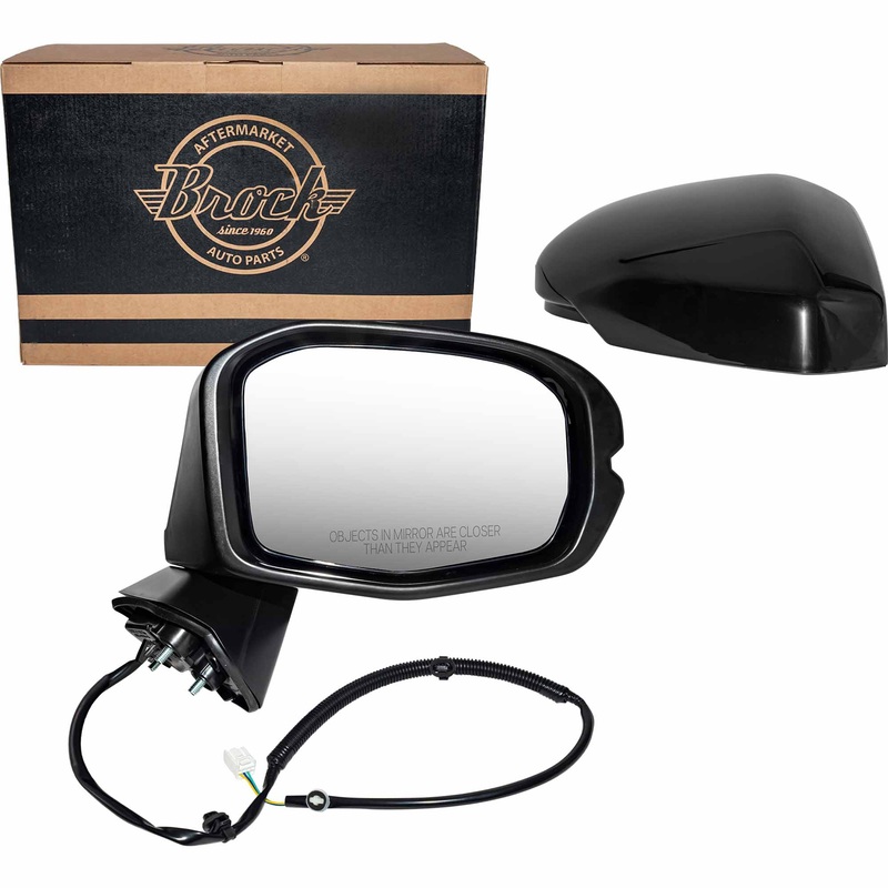 Power Door Mirror Paint To Match Black Right Without Heat-Turn Signal Light-Blind Spot Detection for 2023-2025 Honda HR-V LX