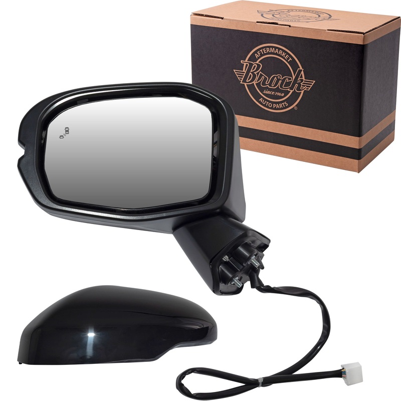 Power Door Mirror Paint To Match Black With Heat-Turn Signal Light-Blind Spot Detection Driver Left for 2023-2025 Honda CR-V EX/EX-L/Sport 2023-2025 Honda CR-V Hybrid