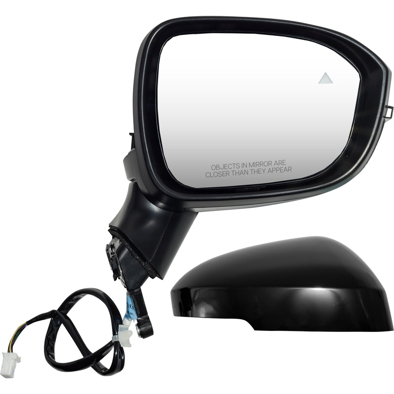 Power Door Mirror Passenger Side Right Paint To Match Black Right With Heat-Turn Signal Light-Blind Spot Detection Without Around View Camera for 2023 Nissan Rogue SV USA Built