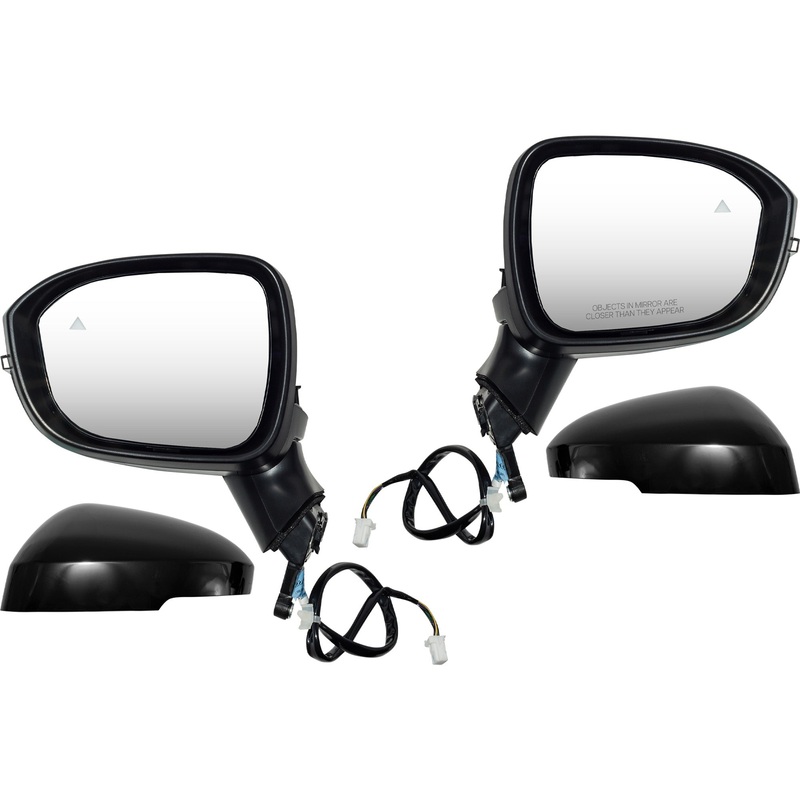 Power Door Mirror Set Driver Side Left Passenger Side Right Paint To Match Black With Heat-Turn Signal Light-Blind Spot Detection for 2023-2025 Honda HR-V EX-L/EX-L Navi/Sport