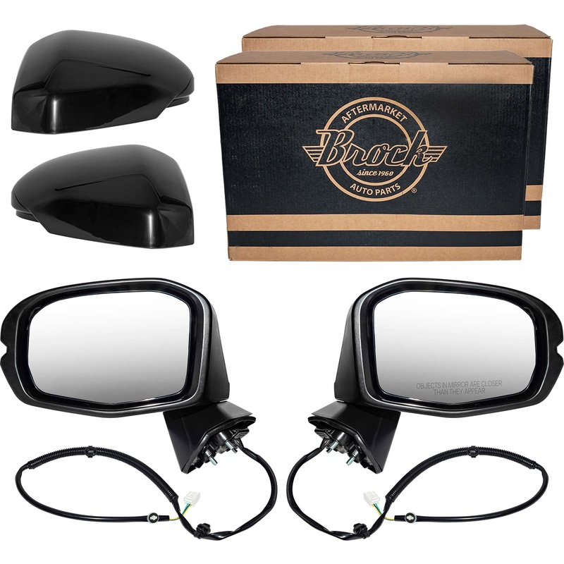 Power Door Mirror Set Driver Side Left Passenger Side Right Paint To Match Black Without Heat-Turn Signal Light-Blind Spot Detection for 2023-2025 Honda HR-V LX